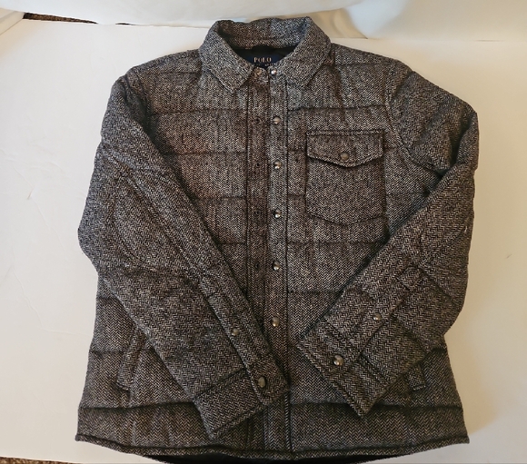 Polo Ralph Lauren Charcoal Puffer Jacket, Men's Size M - Picture 8 of 13